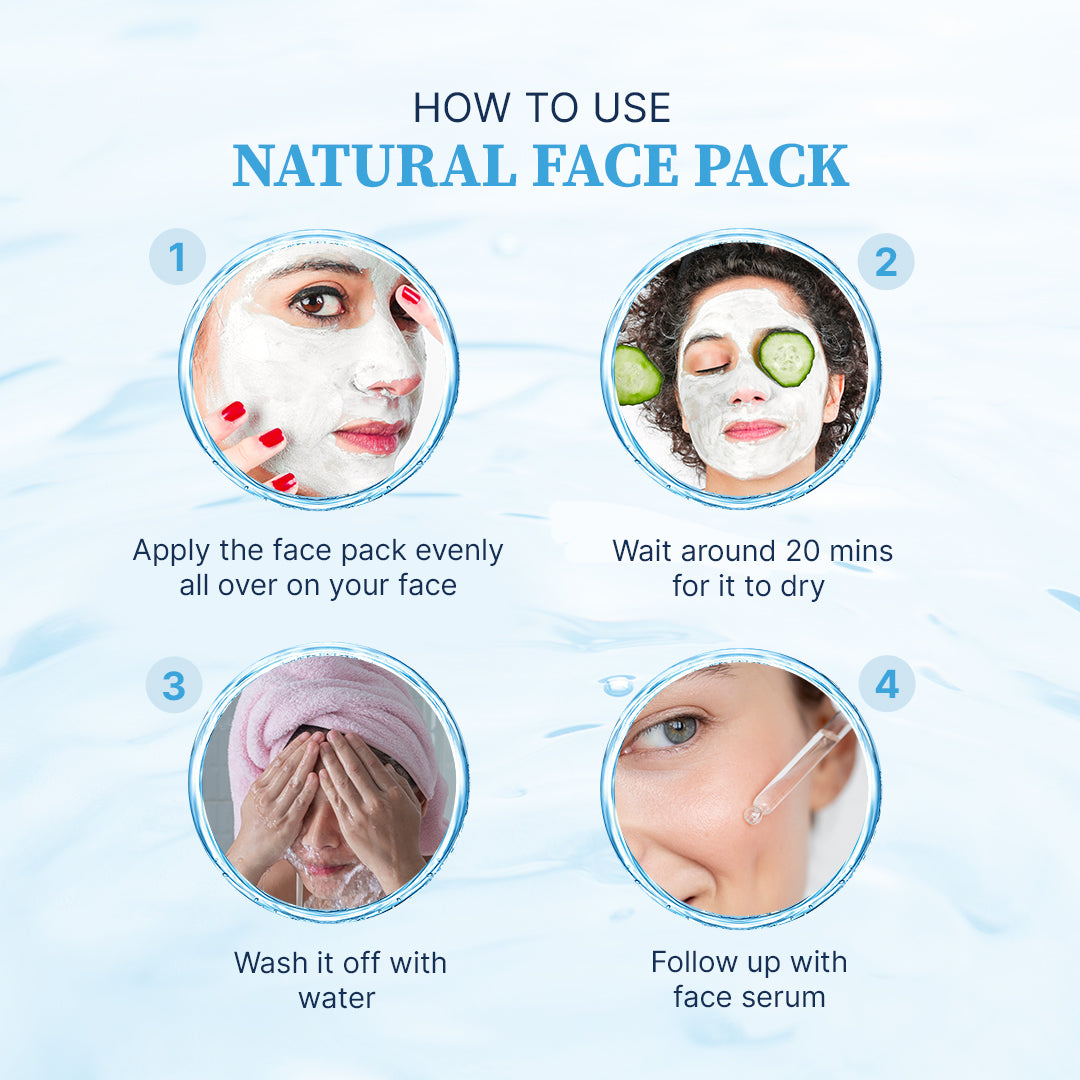 Hydra Glow Skincare Natural Face Pack Hydrating and Detan (50g)